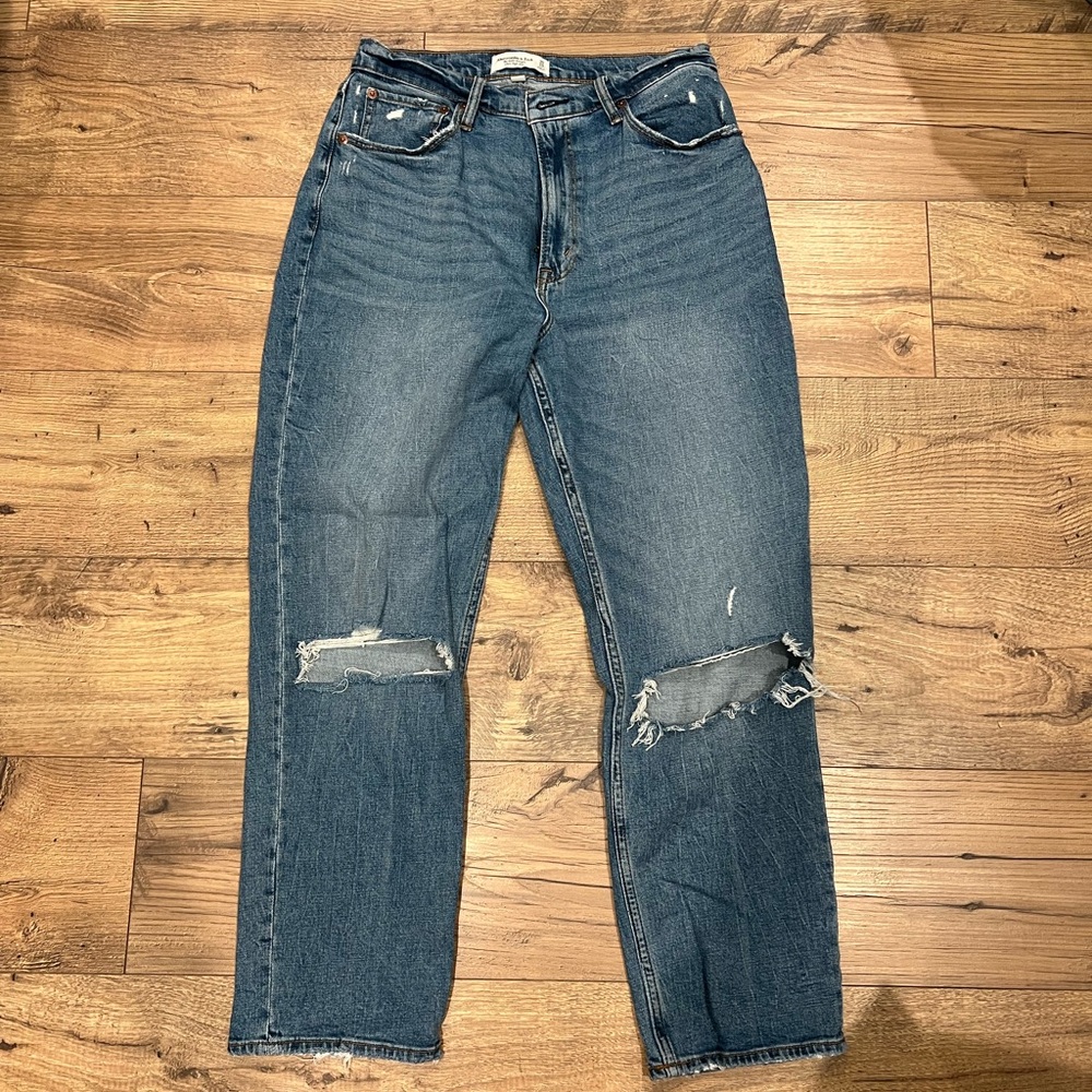 Abercrombie & Fitch Jeans, Ankle Straight Ultra High Rise, Curve Love, Size 10L